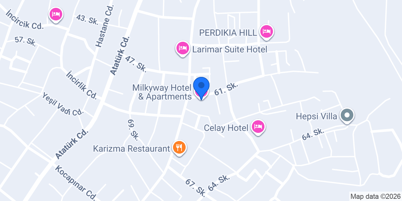 Milkyway Hotel & Apartments konumu