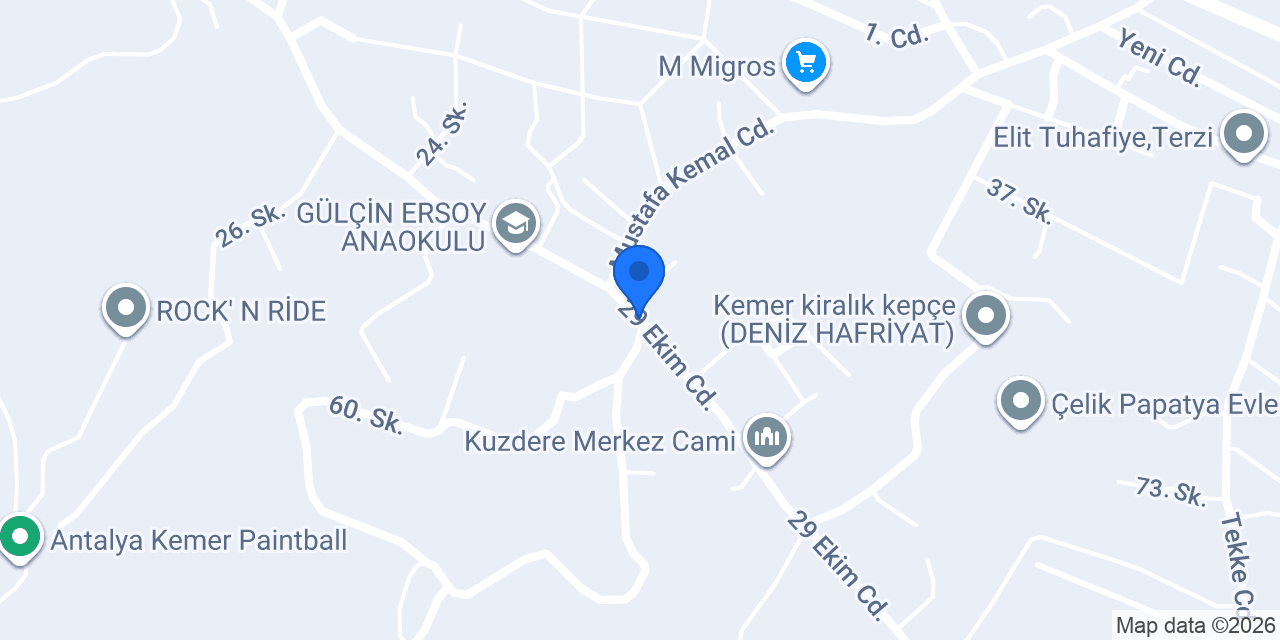 Kemer Forklift konumu