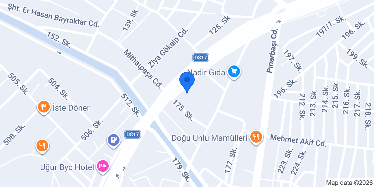 Güçlü Rent A Car konumu