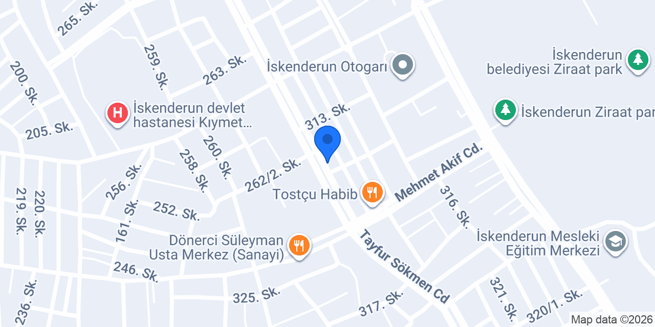 İskenderun bajaj servisi konumu