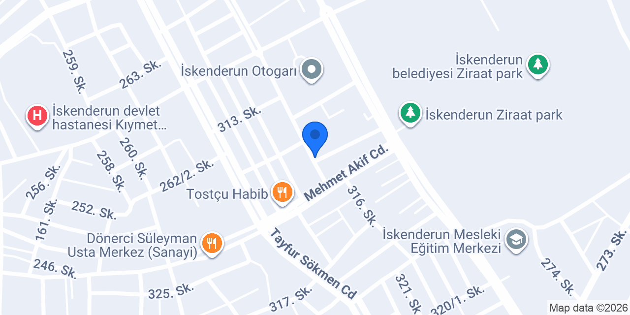 İskenderun Martı Reklam konumu