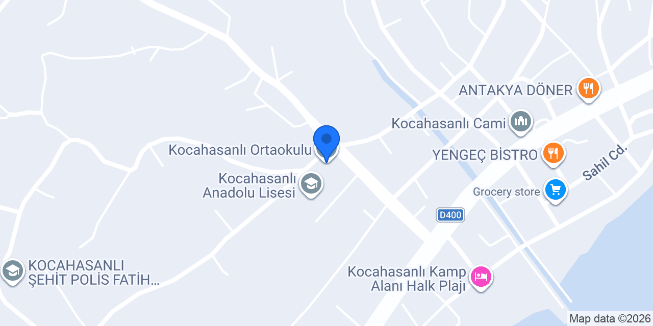 Kocahasanlı Ortaokulu konumu