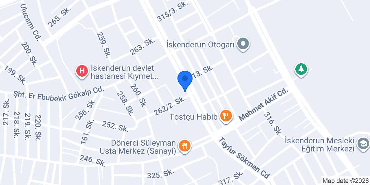 İskenderun Akü Market konumu