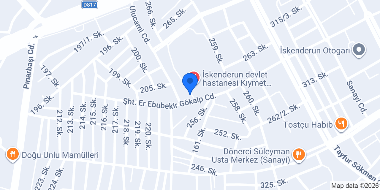 İskenderun 16 Nolu Asm konumu