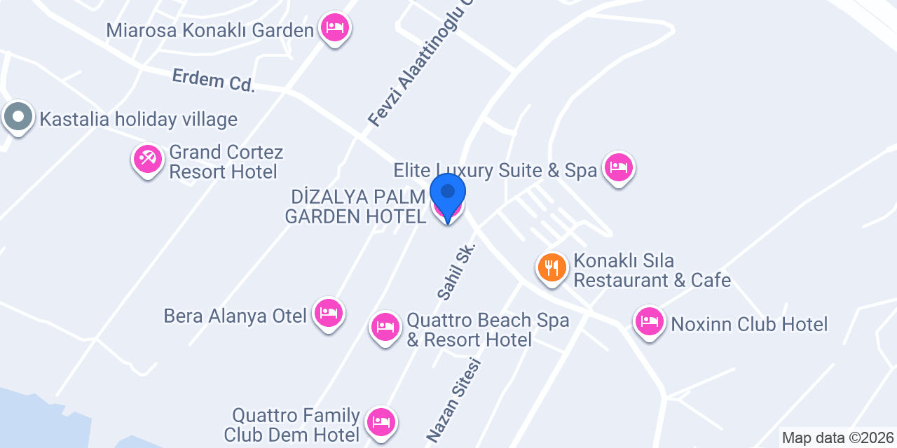 DİZALYA PALM GARDEN HOTEL konumu