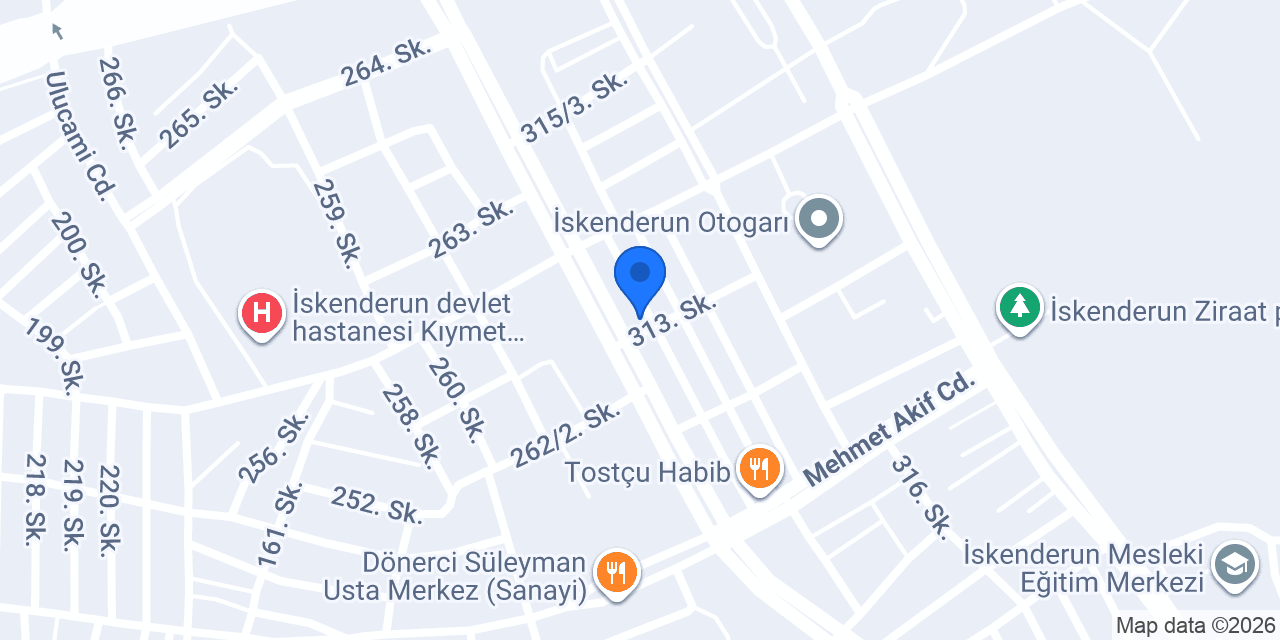 İSKENDERUN OTO ANIL YEDEK PARÇA konumu