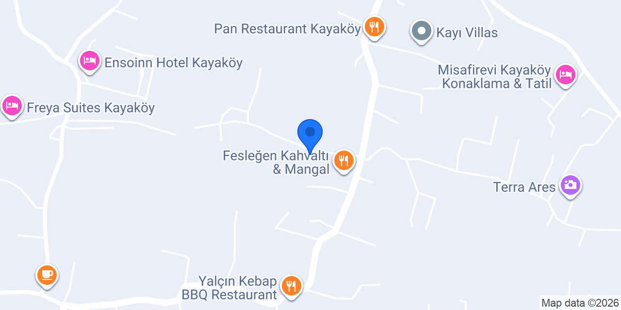 Jasmine Villa Kayaköy konumu