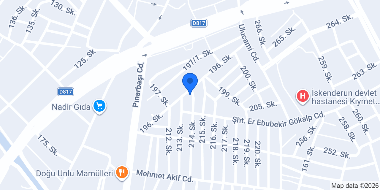 ÇK rent a car konumu