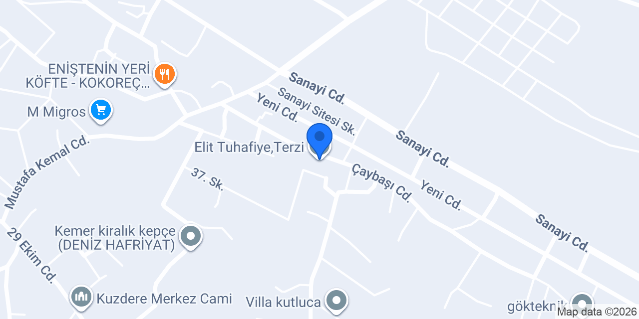 Elit Tuhafiye,Terzi konumu