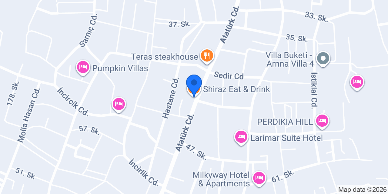 Shiraz Eat & Drink konumu