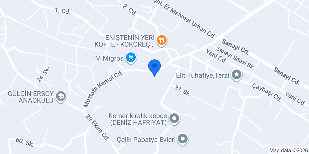 Kemer Krc Gıda konumu