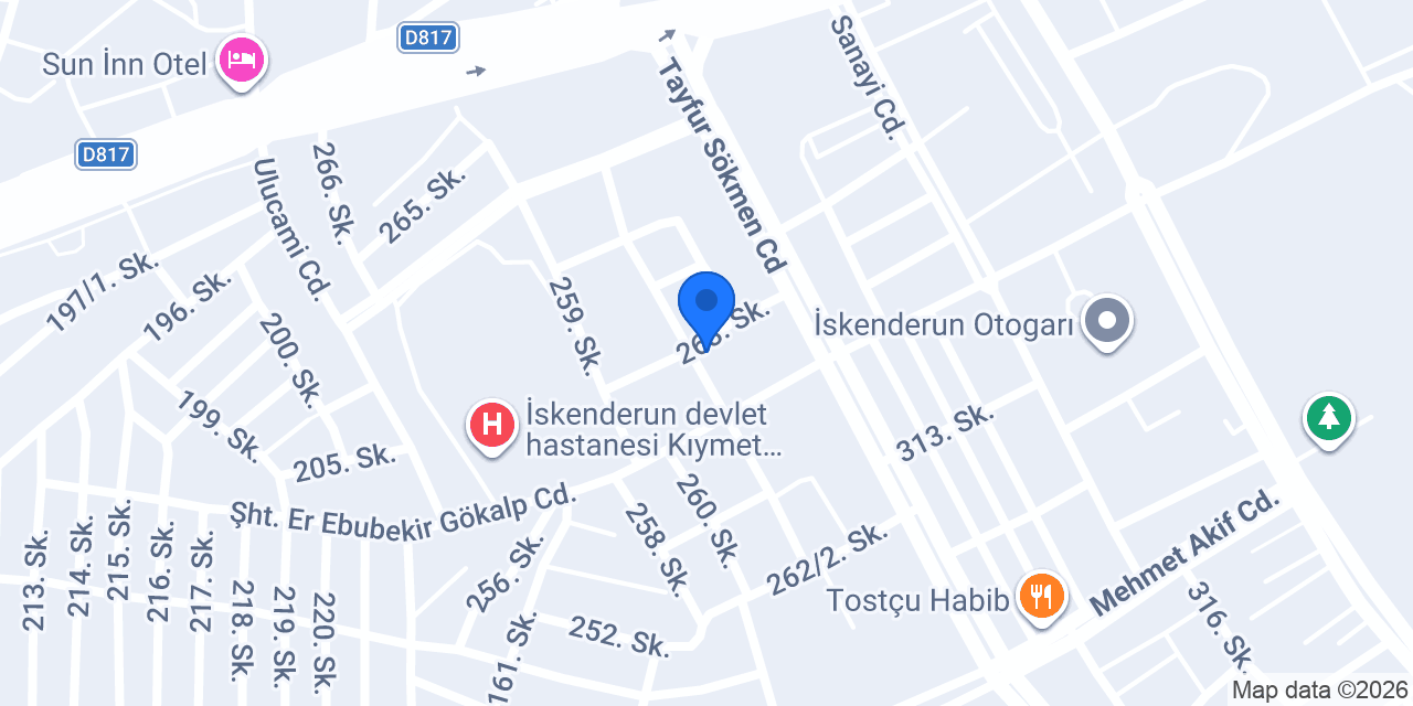 Özmercan esnaf lokantası konumu