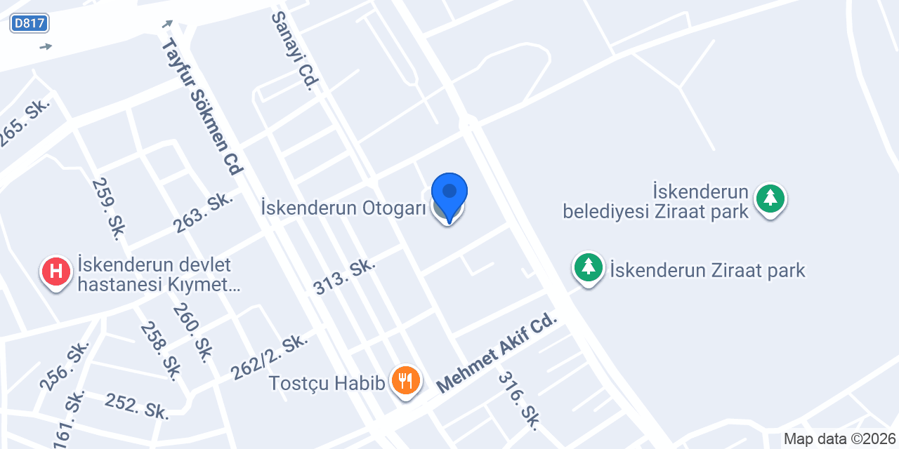 Martur Turizm - İskenderun konumu