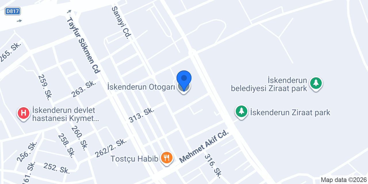 Hatay CSR SEYAHAT konumu