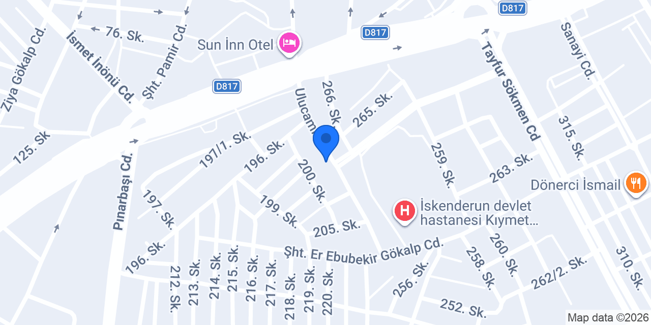 Özmarket Gıda konumu
