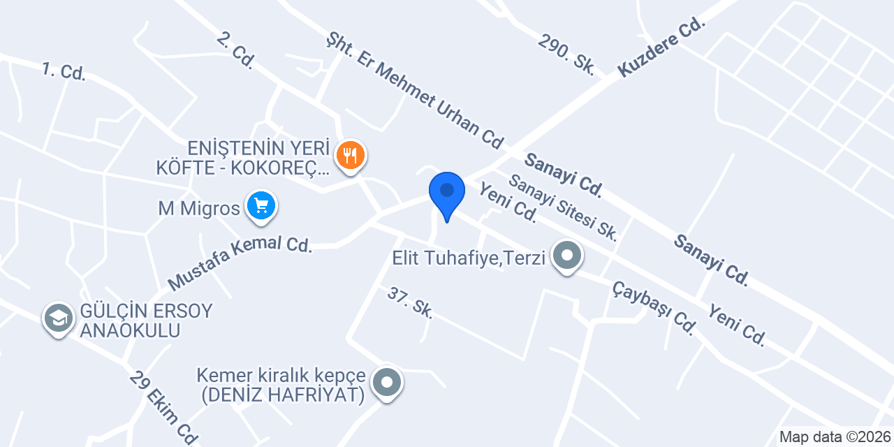 Kuzdere Eczanesi konumu
