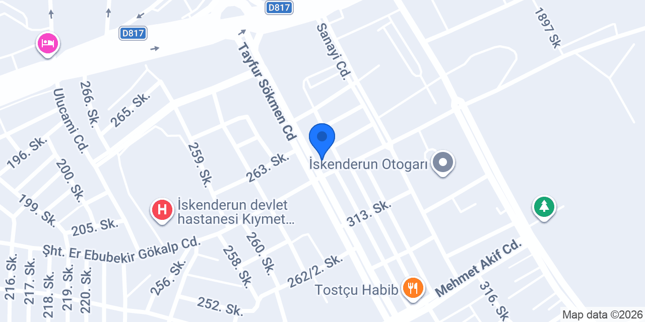 Ender Otomotiv konumu