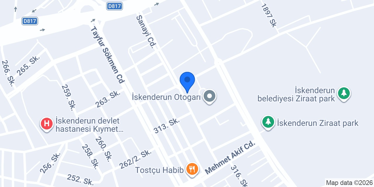 Otogar Taksi konumu