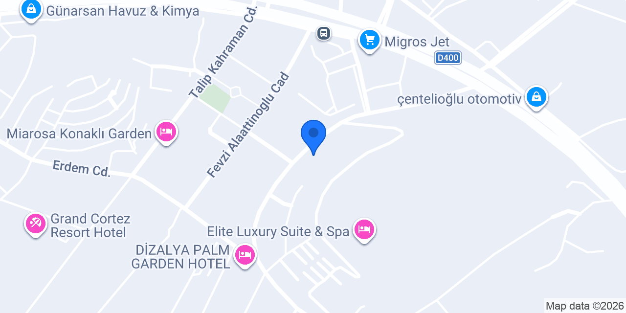 Avend Alanya Villa konumu