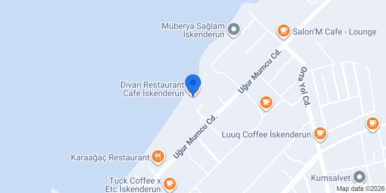 divan kafe iskenderun konumu