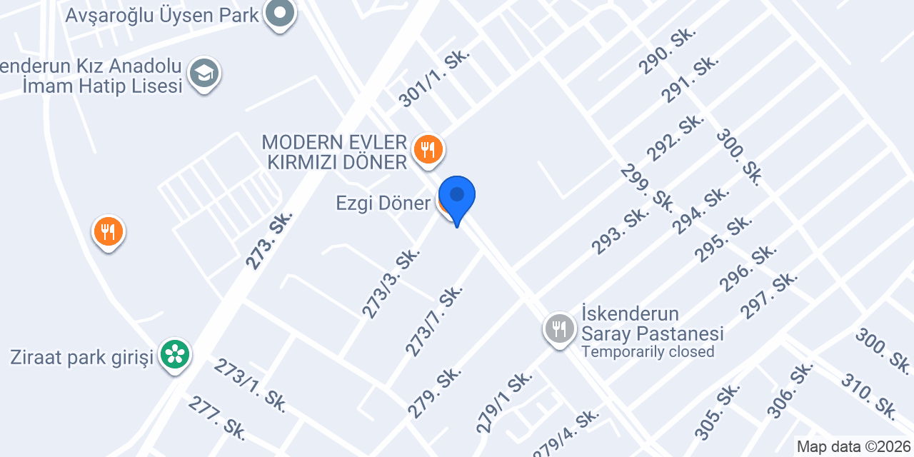 Çig Köfteci Ömer Usta Modern Evler konumu