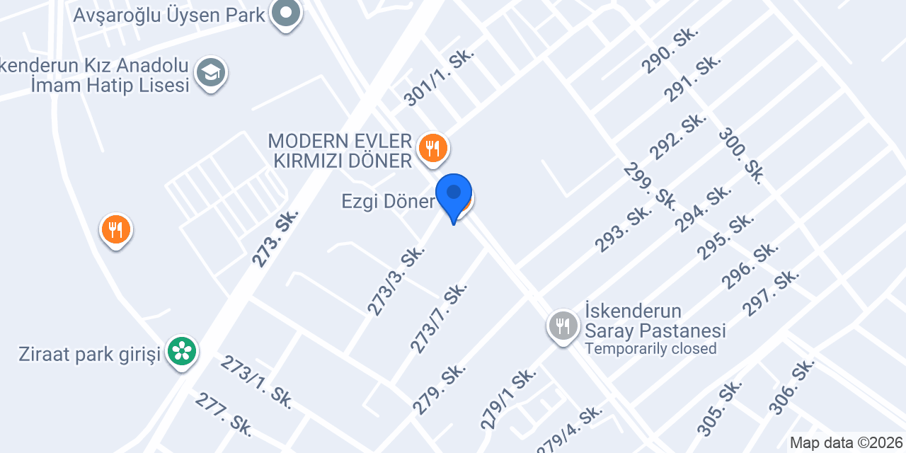 Atik Döner konumu