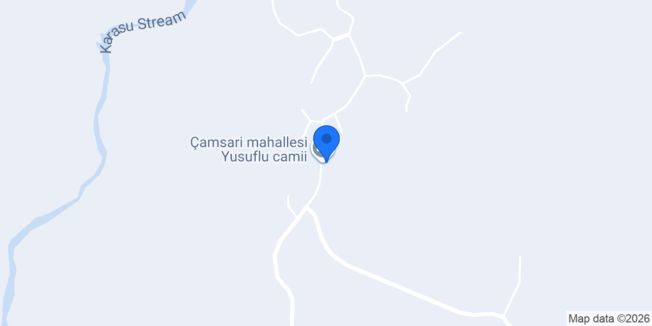 Çamsari mahallesi Yusuflu camii konumu