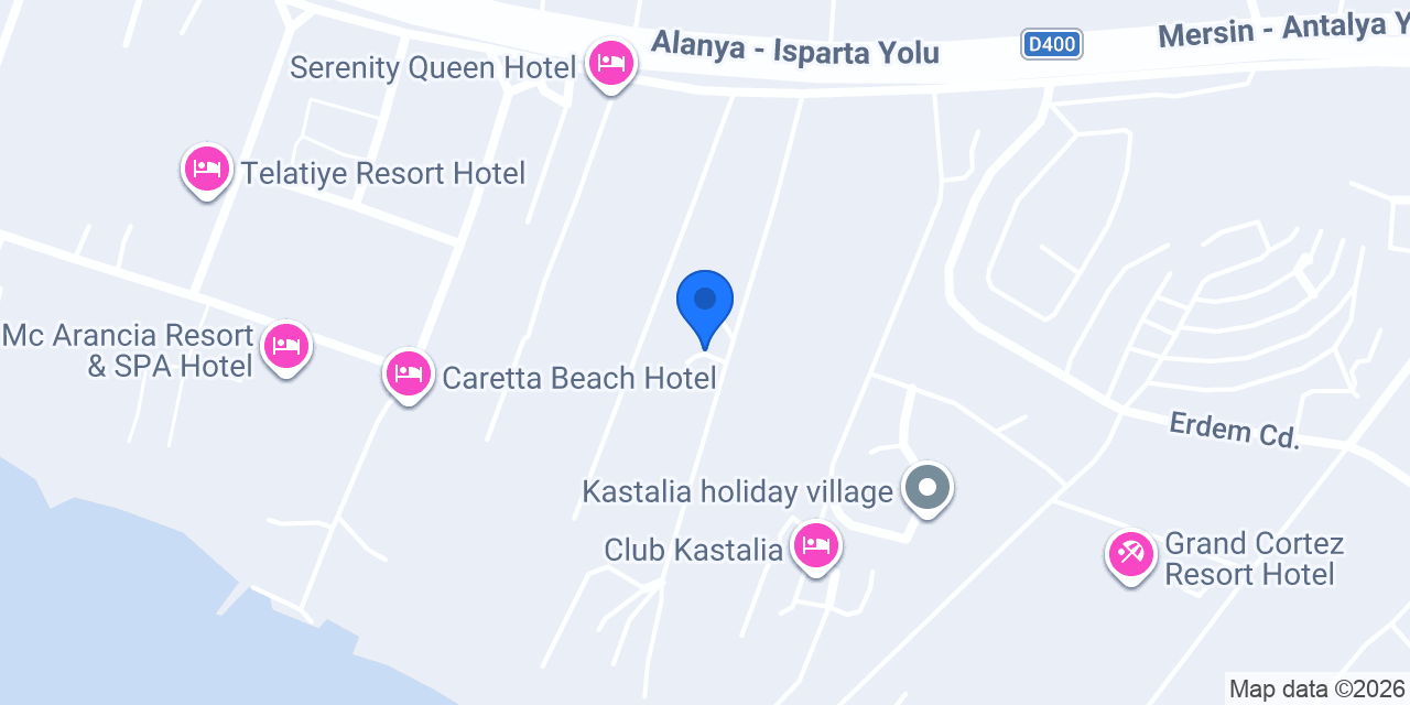 Hedef Beach Resort & Spa konumu