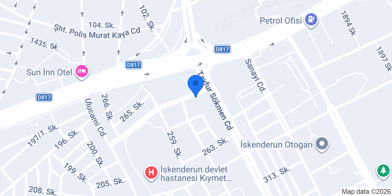 Ateş Oto Lastik konumu