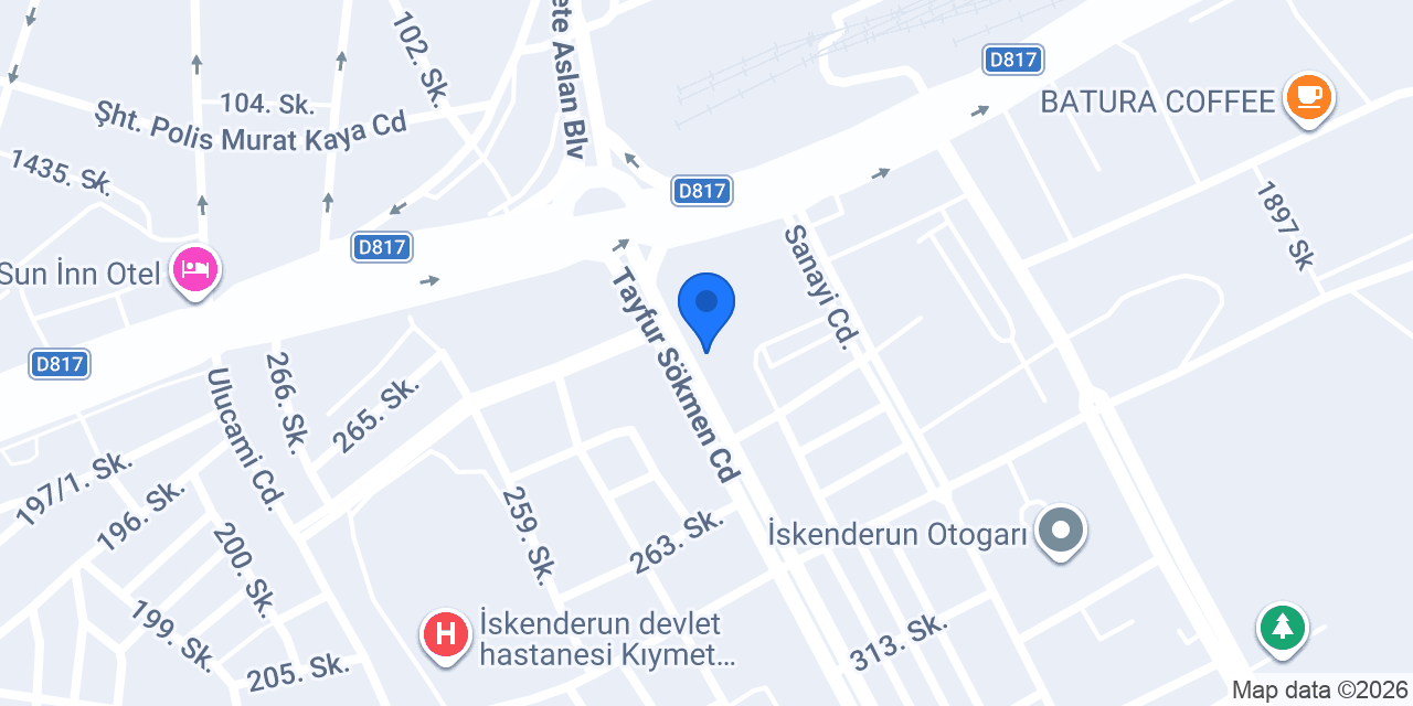 Boğa Otomotiv konumu