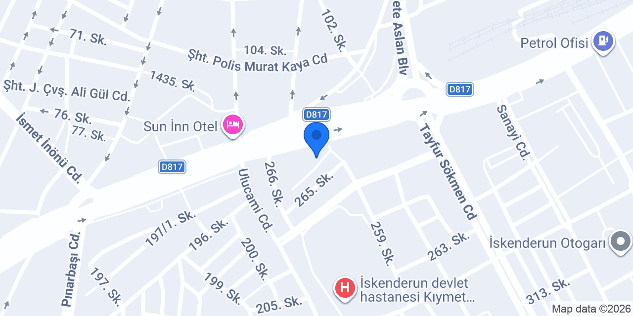 Hacettepe Protez Merkezi konumu