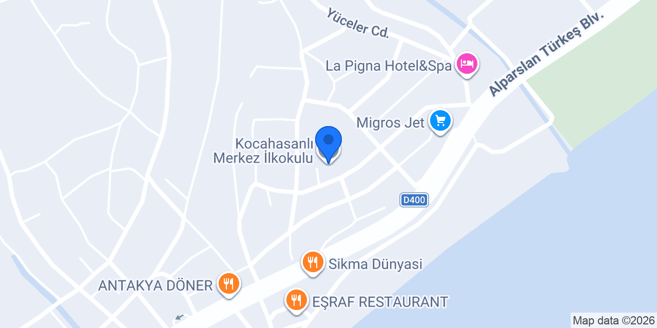 Kocahasanlı Merkez İlkokulu konumu