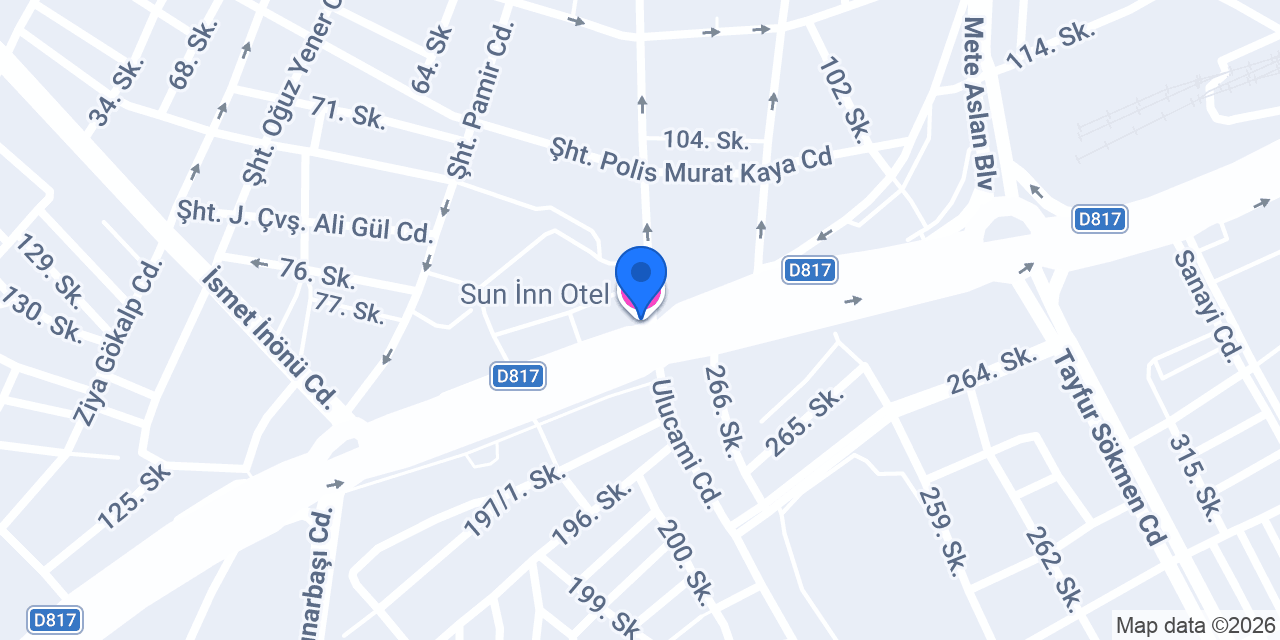 Sun İnn Otel konumu