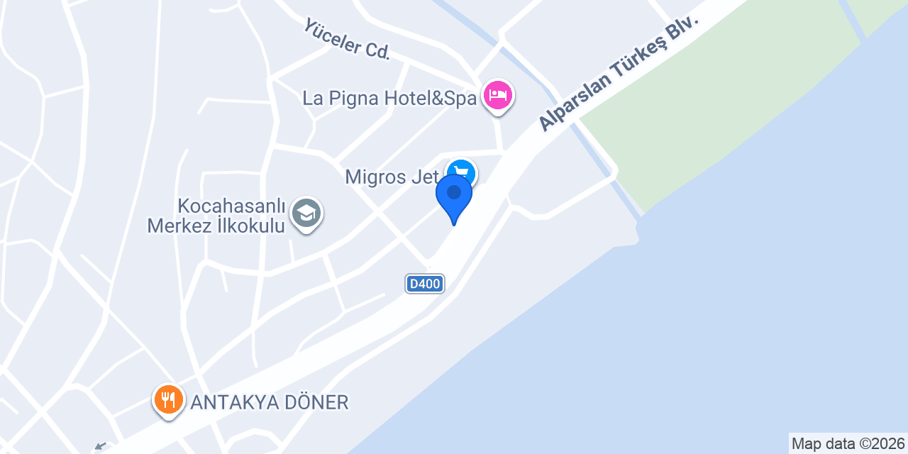 Orkinos Pansiyon konumu