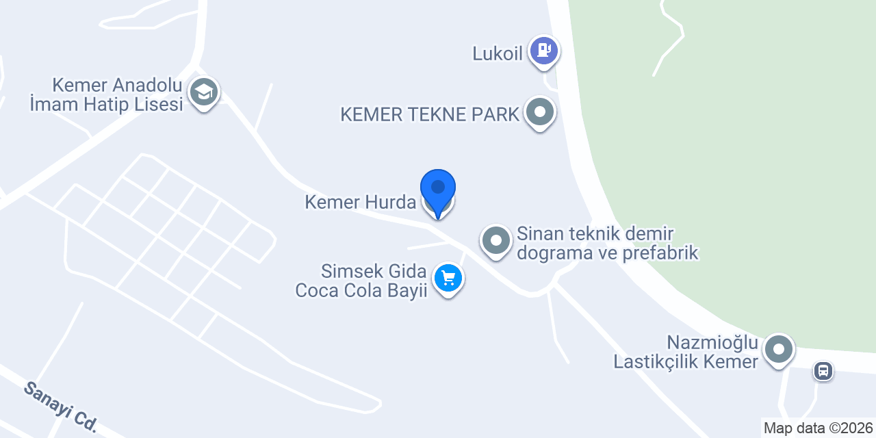 Kemer Hurda konumu