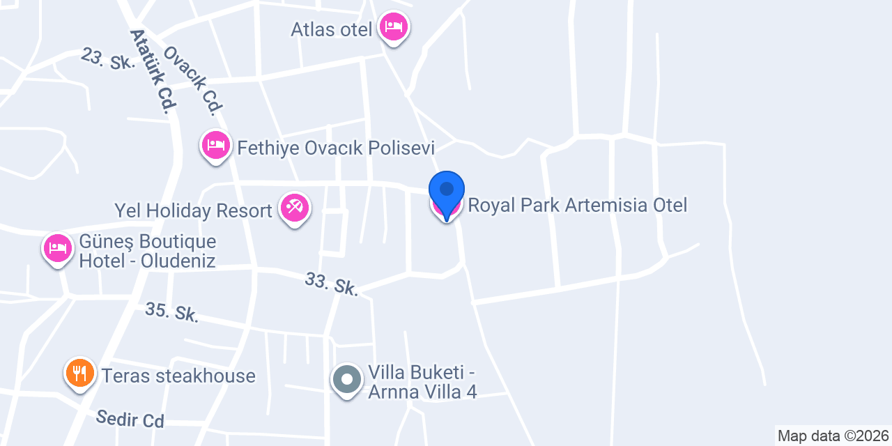 Royal Park Artemisia Otel konumu