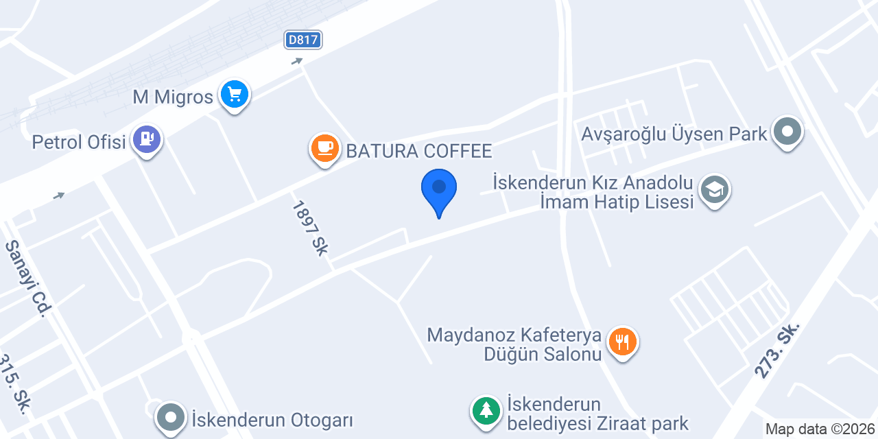 HATAY EKİNCİ JENERATÖR konumu