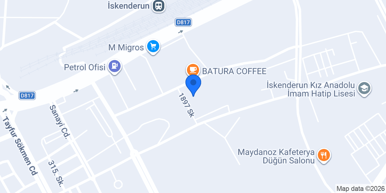 PİLOT GARAGE İSKENDERUN OTO EKSPERTİZ konumu