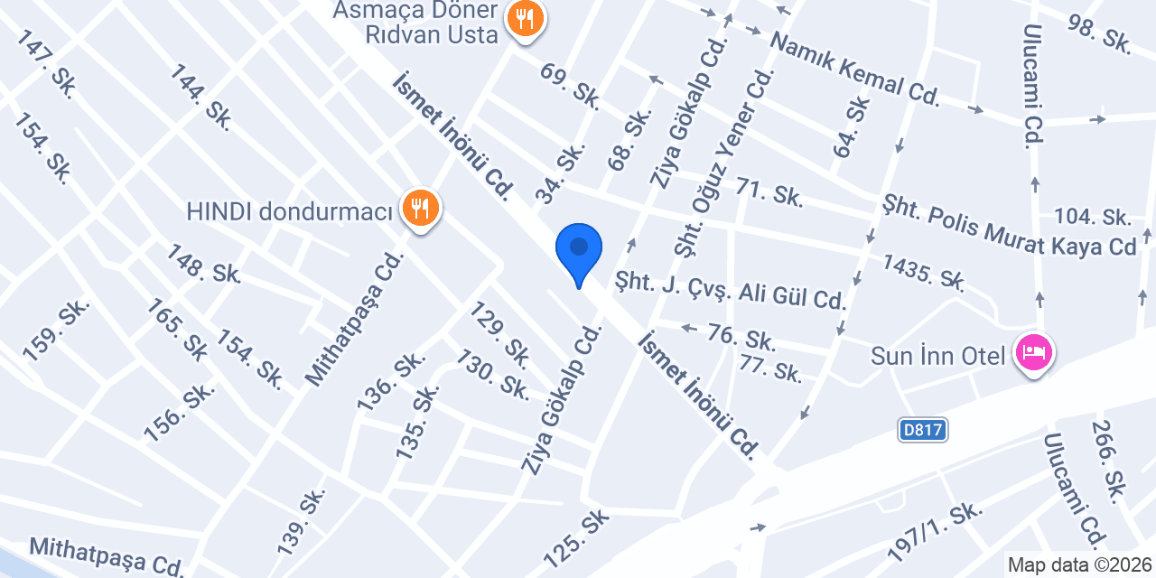 Arif Usta Döner konumu