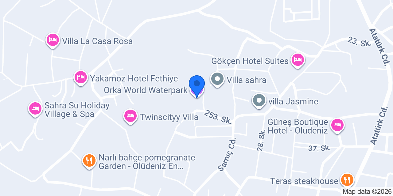 Orka World Waterpark konumu