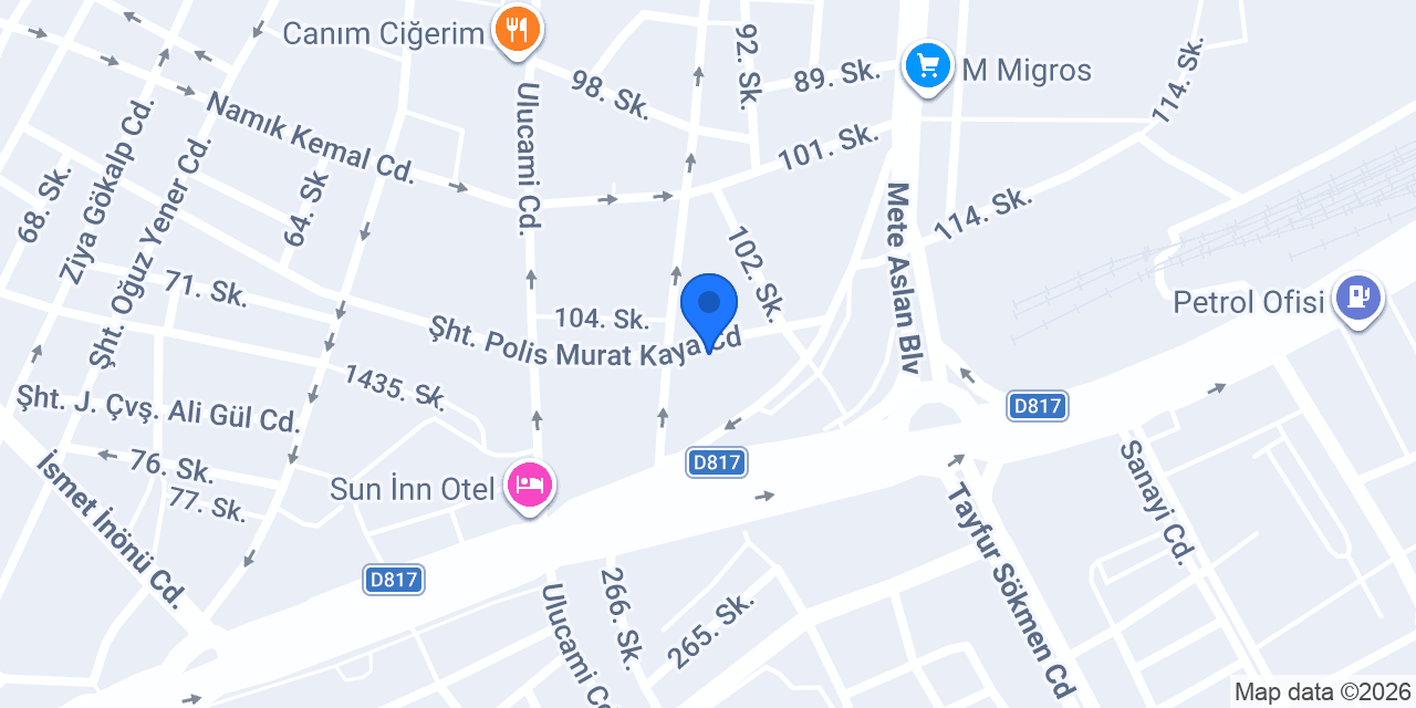 İskenderun Vadi Ekspres Rent a Car konumu