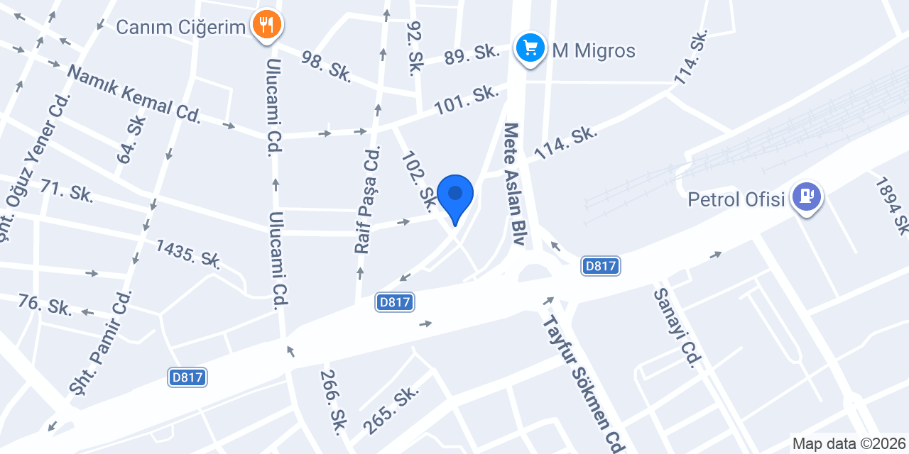 Sürat Kargo Pac Şube konumu