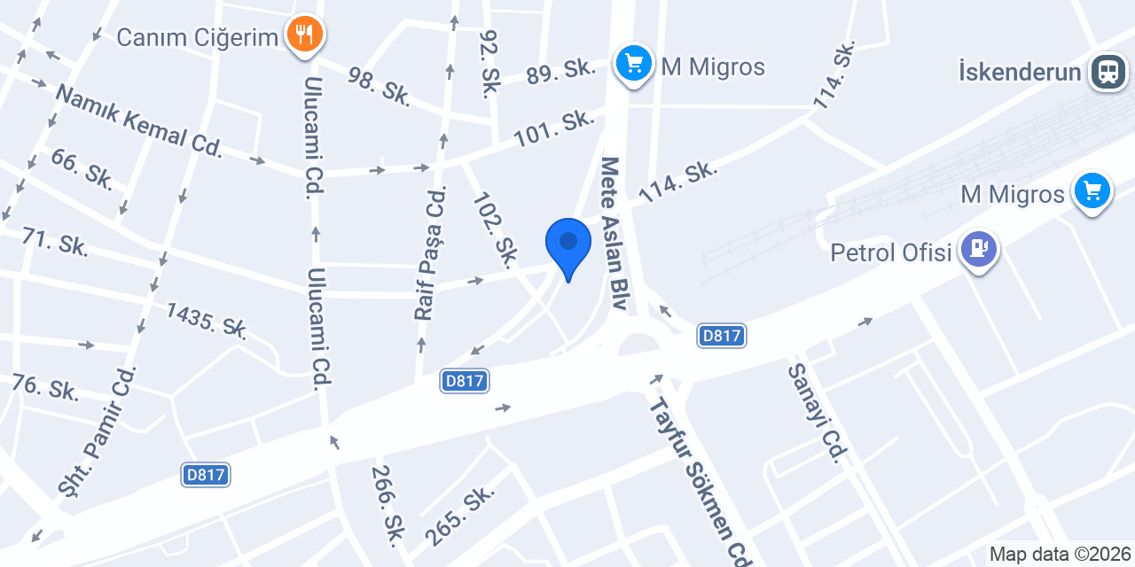 SEGAL inşaat ticaret ltd. konumu
