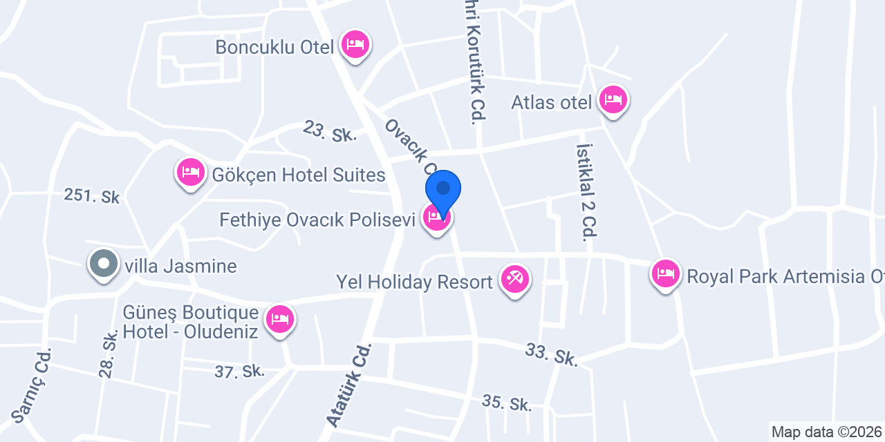 Azra Apart Ölüdeniz konumu