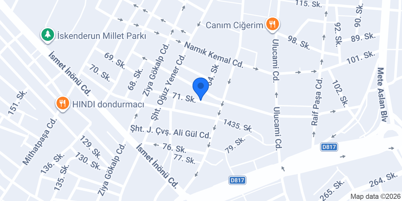 Mustafa kuru temizleme konumu