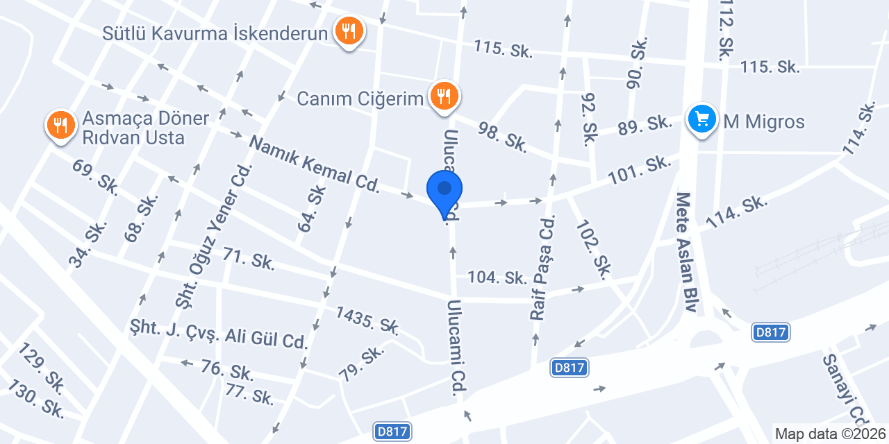 İSKENDERUN ÖZ YANAR RENT A CAR OTO konumu