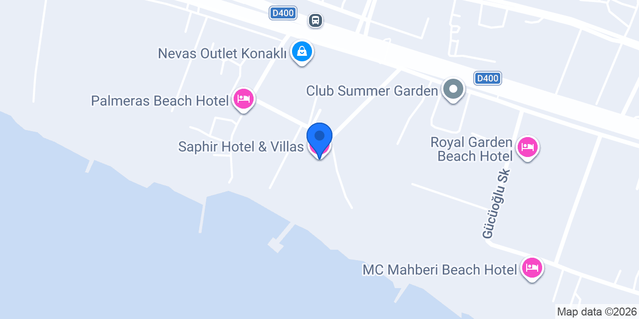 Saphir Hotel & Villas konumu
