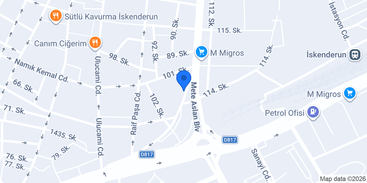 Pizza Center Express İskenderun konumu