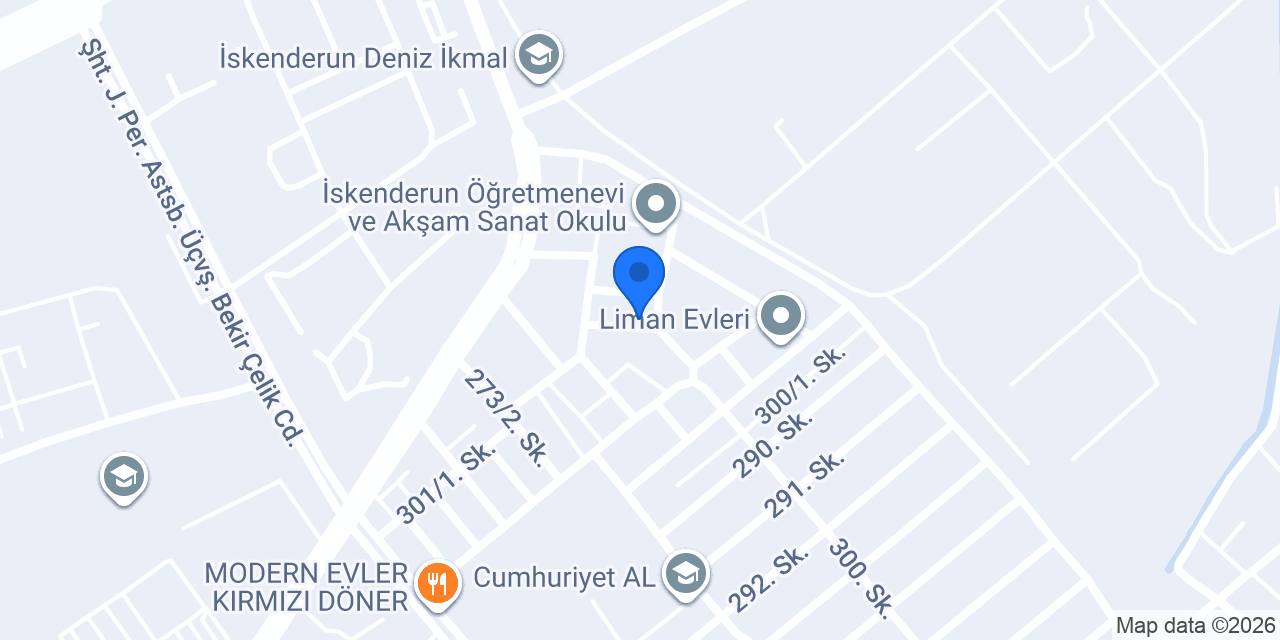 İskenderun Su Doğalgaz Tesisatçısı konumu