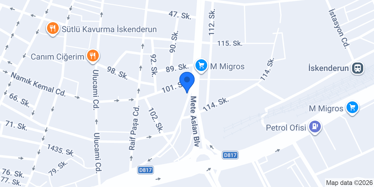 Bülent Börekçilik Hatay İskenderun Çay konumu